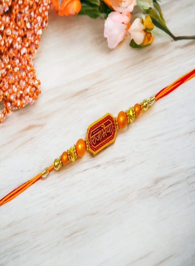 Sesonby Bhai Rakhi for Brother, Bhaiya Bhabhi Pair & Rakhi for Kids Boys | Bracelet Style | (set of 9) - Image 3
